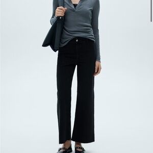 Mango culotte high-rise jeans